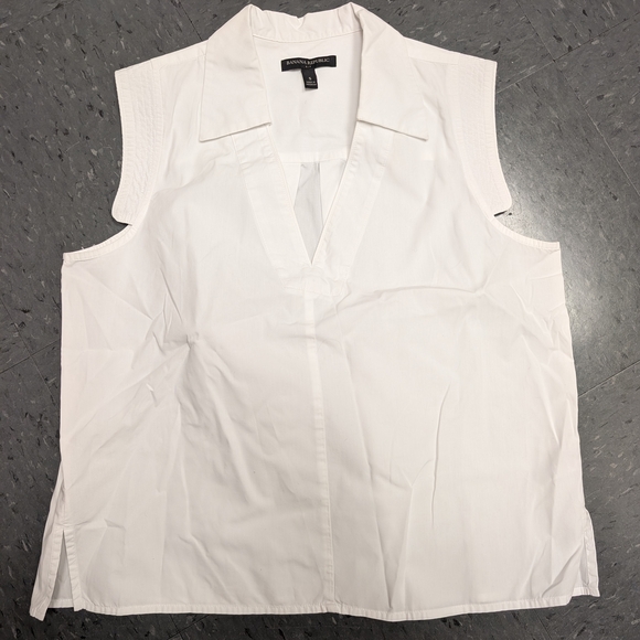 White Sleeveless Women's Top - Picture 1 of 4